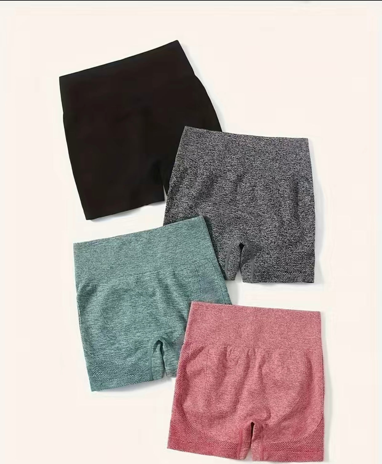 black yoga shorts