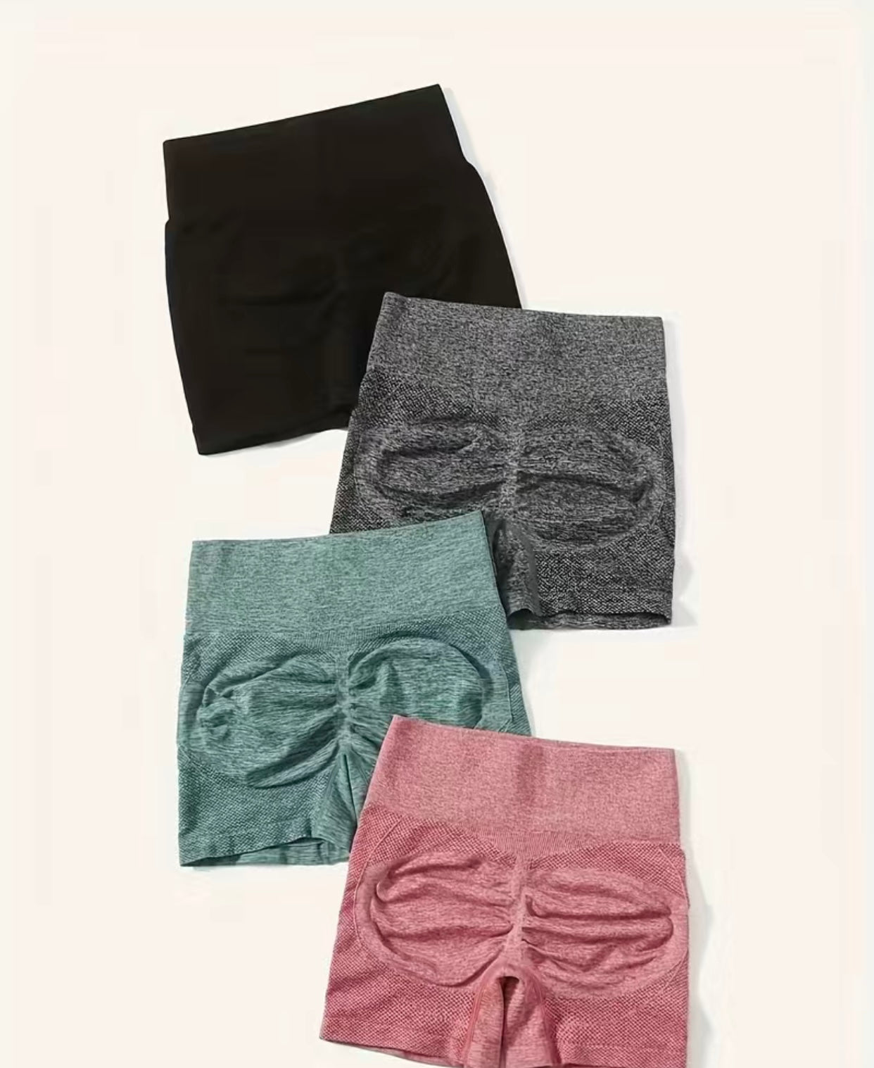green yoga shorts