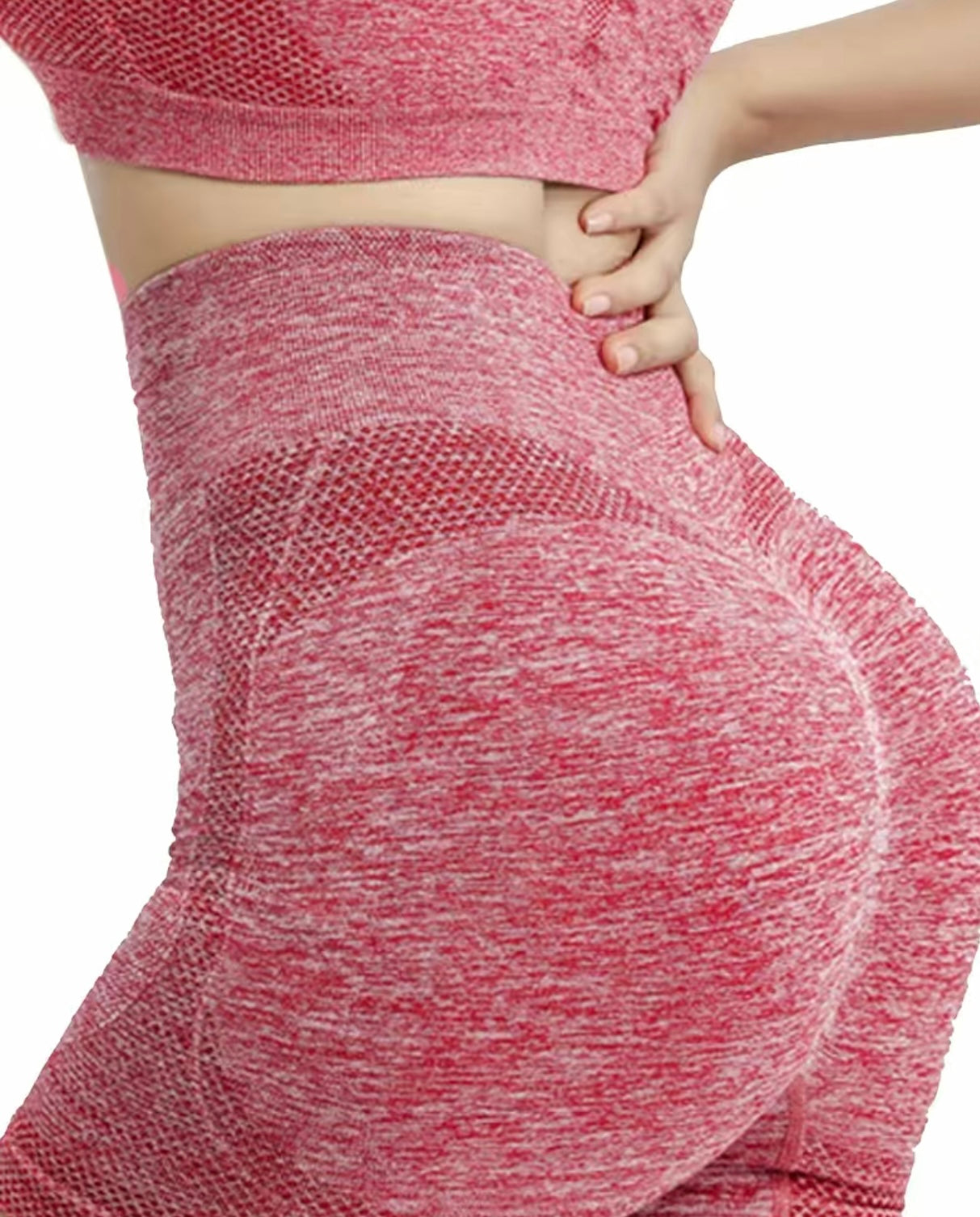 red yoga shorts